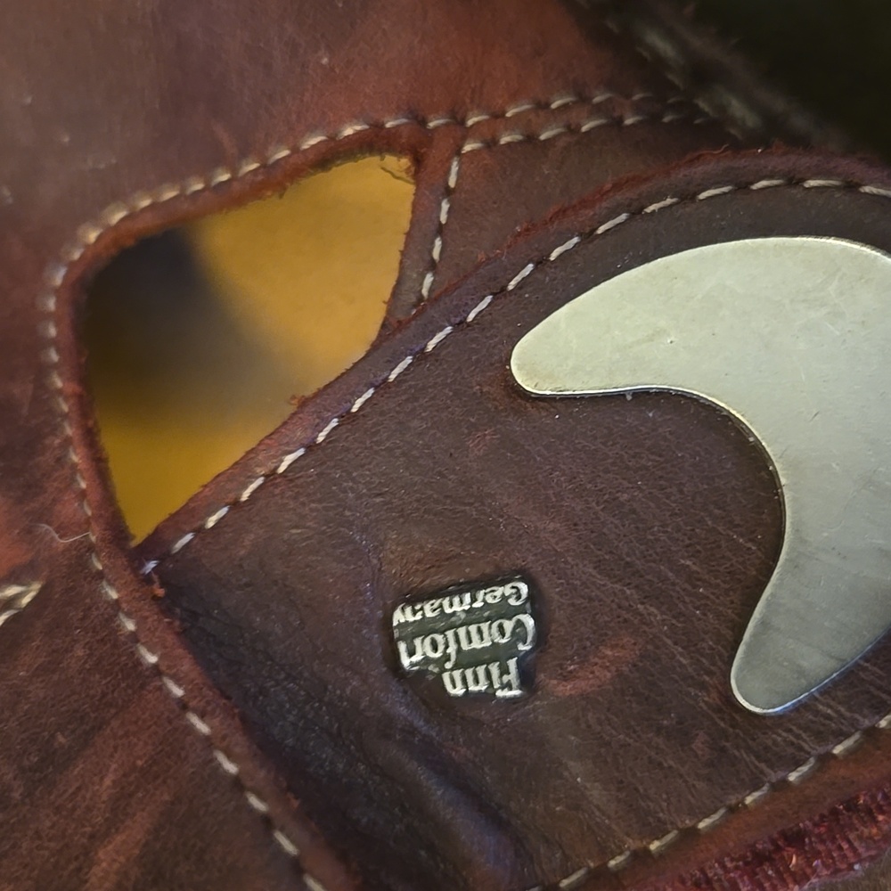 Finn Comfort Brown Leather Mules/Clogs-German - Picture 7 of 9